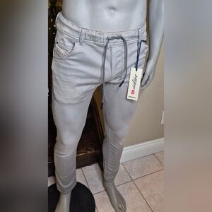 Diesel Gray Jogger Jeans